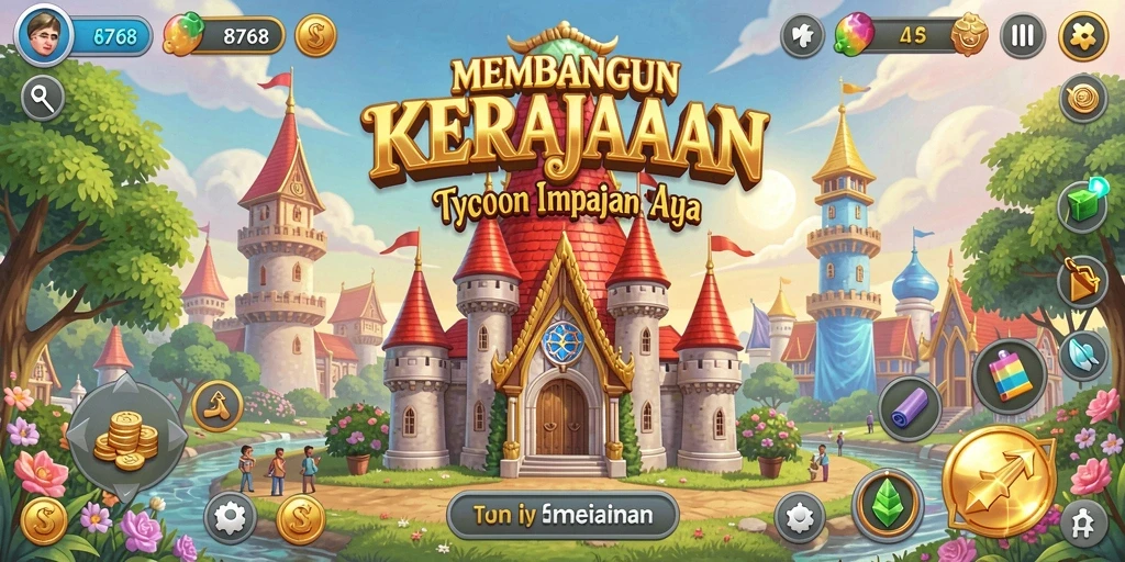 Tampilan gameplay Tycoon yang menarik dan interaktif.
