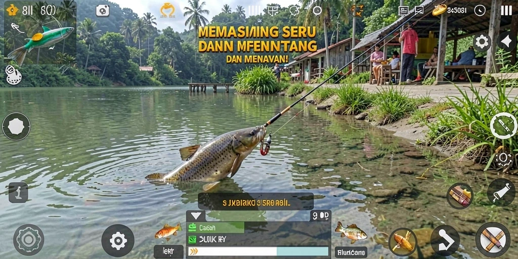 Tangkapan ikan yang menegangkan di 8II dengan berbagai lokasi memancing.