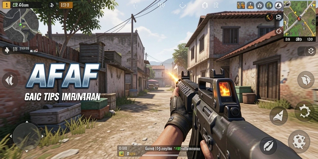 Tampilan gameplay AFAF yang seru dan dinamis dalam pertempuran TPS.