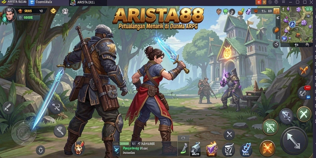 Tampilan gameplay ARISTA88 yang seru dan mendebarkan.