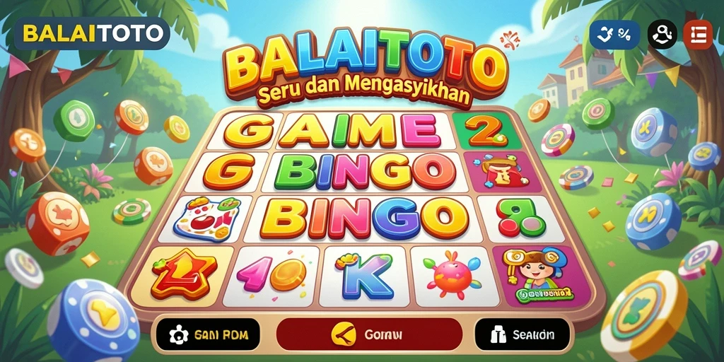Tampilan gameplay seru dalam aplikasi Bingo BALAITOTO.