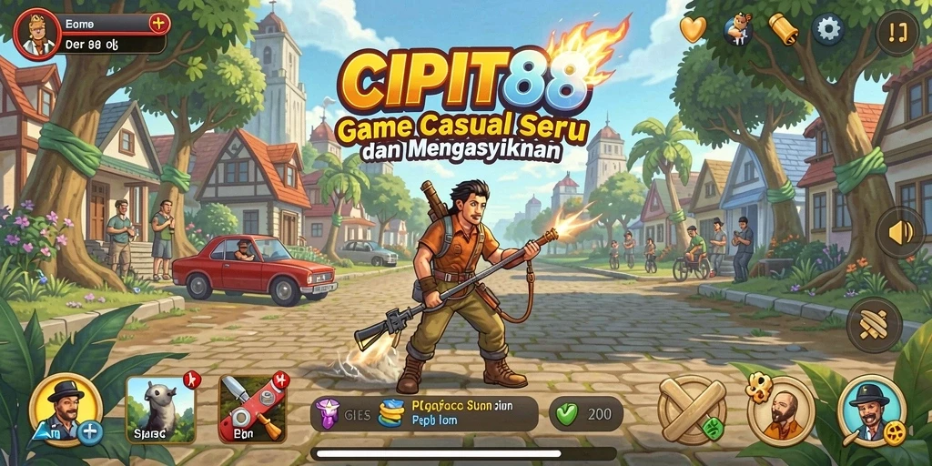 Screenshot gameplay CIPIT88 yang penuh warna dan seru.