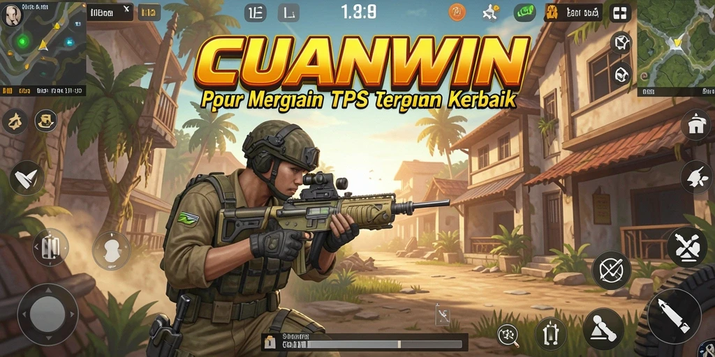 Tampilan gameplay seru dari CUANWIN dengan aksi tembak-menembak intens.