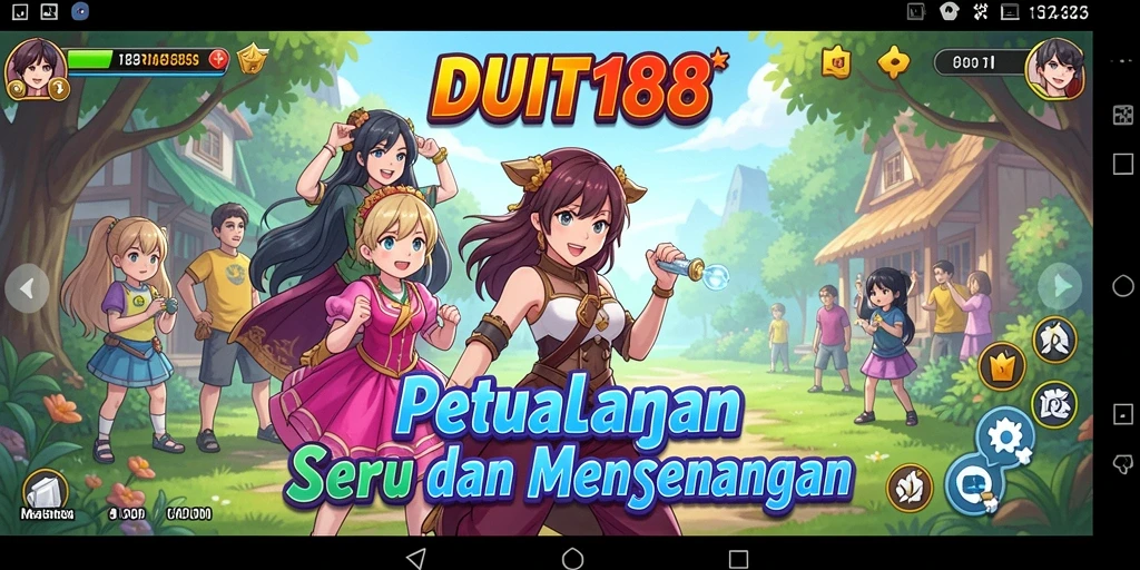 Gameplay penuh warna dalam dunia anime yang seru.