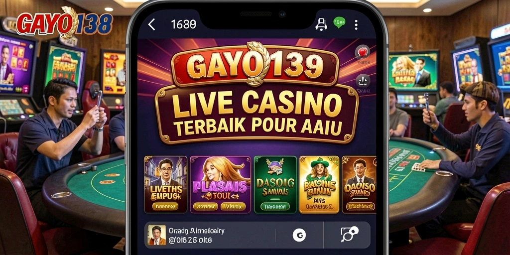 Tampilan utama gameplay GAYO138 dengan suasana kasino yang hidup.