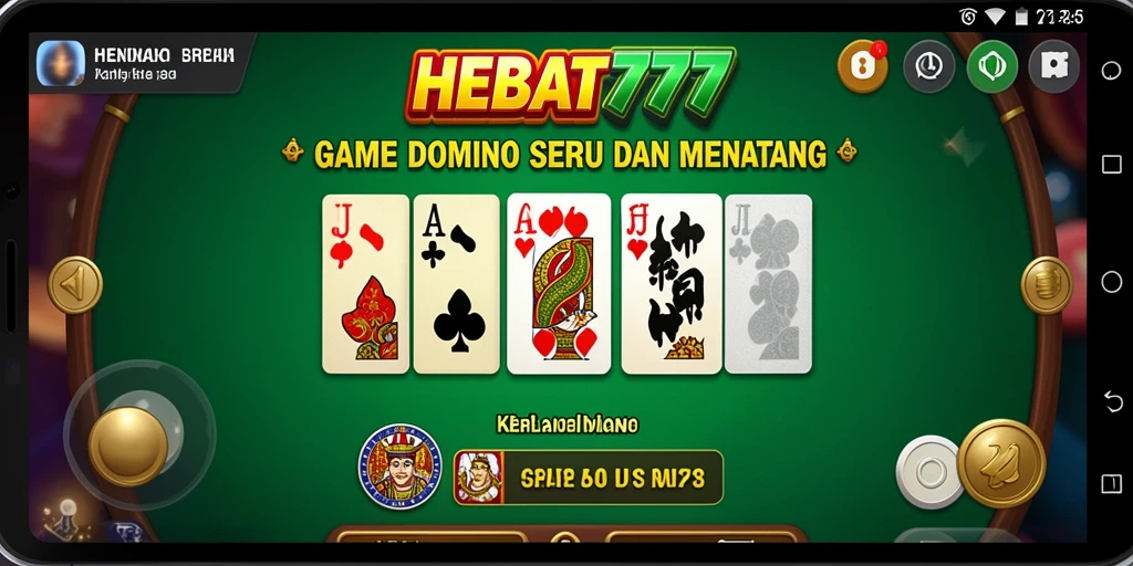 Tampilan utama gameplay HEBAT777 yang seru dan interaktif.