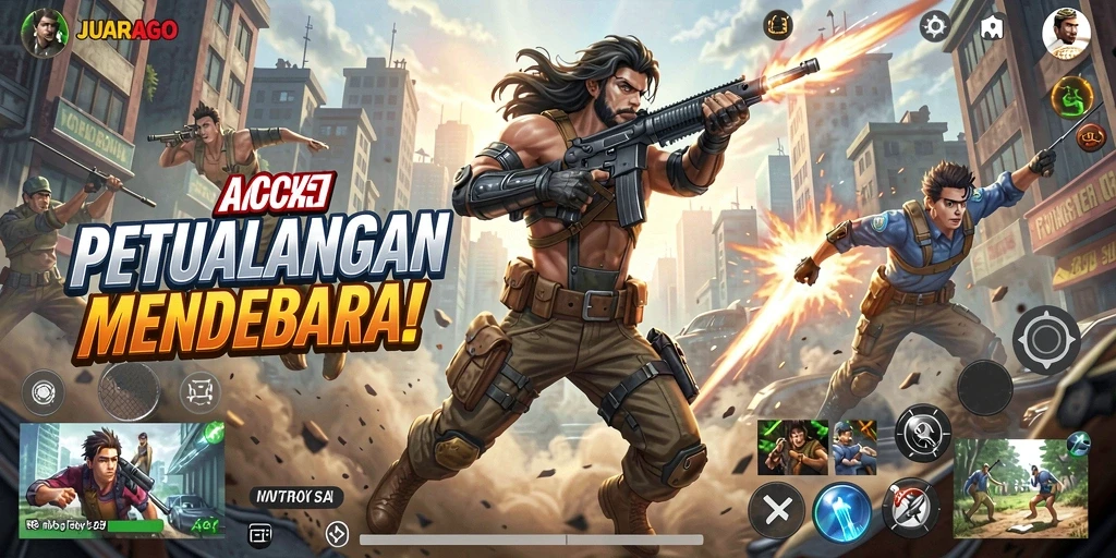 Tampilan gameplay JUARAGO yang seru dan mendebarkan.