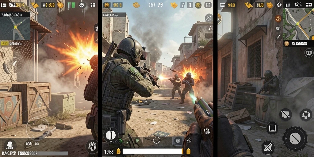 Tampilan gameplay KAKA303 dengan aksi tempur mendebarkan di medan perang.