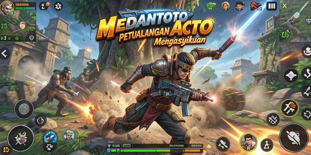 Tampilan gameplay MEDANTOTO yang mendebarkan dan penuh aksi.