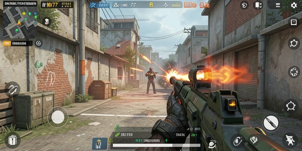 Gameplay NV77 yang intens dan mendebarkan dalam aksi TPS.