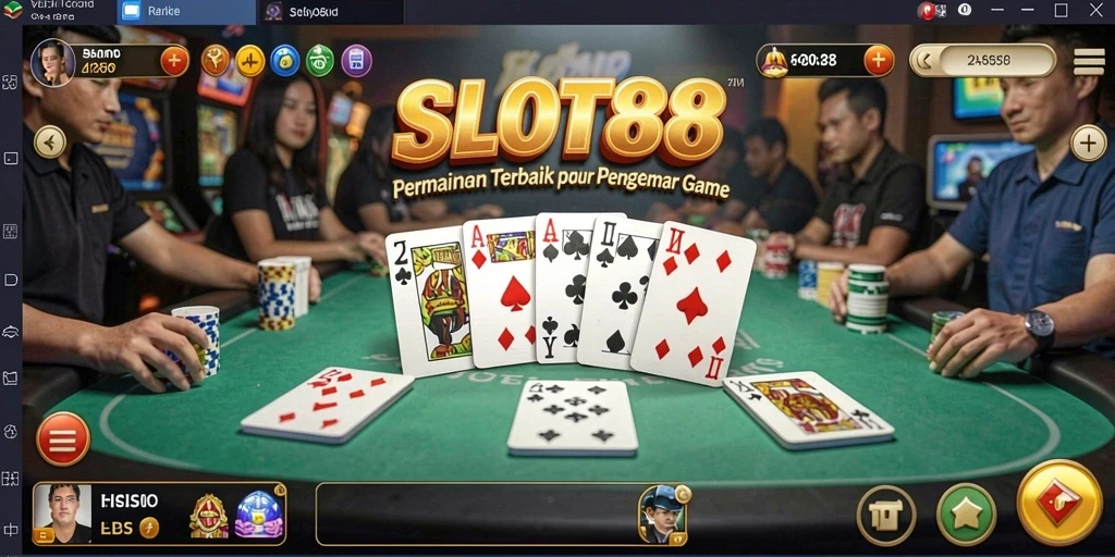 Screenshot utama SLOT88 menampilkan gameplay Domino yang seru dan menarik.
