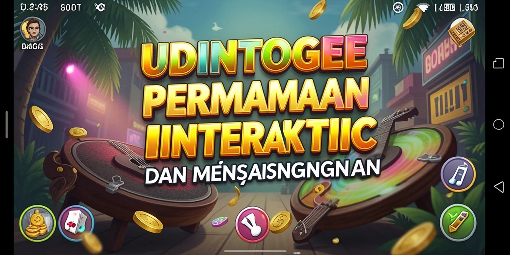 Tampilan gameplay <strong>UDINTOGEL</strong> yang menarik dengan berbagai tantangan musik.