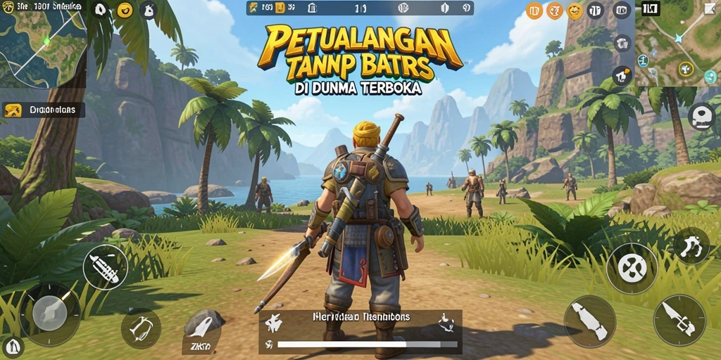 Gameplay ZK7 yang menampilkan eksplorasi dunia terbuka.